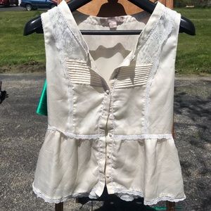 Ivory Silk Top